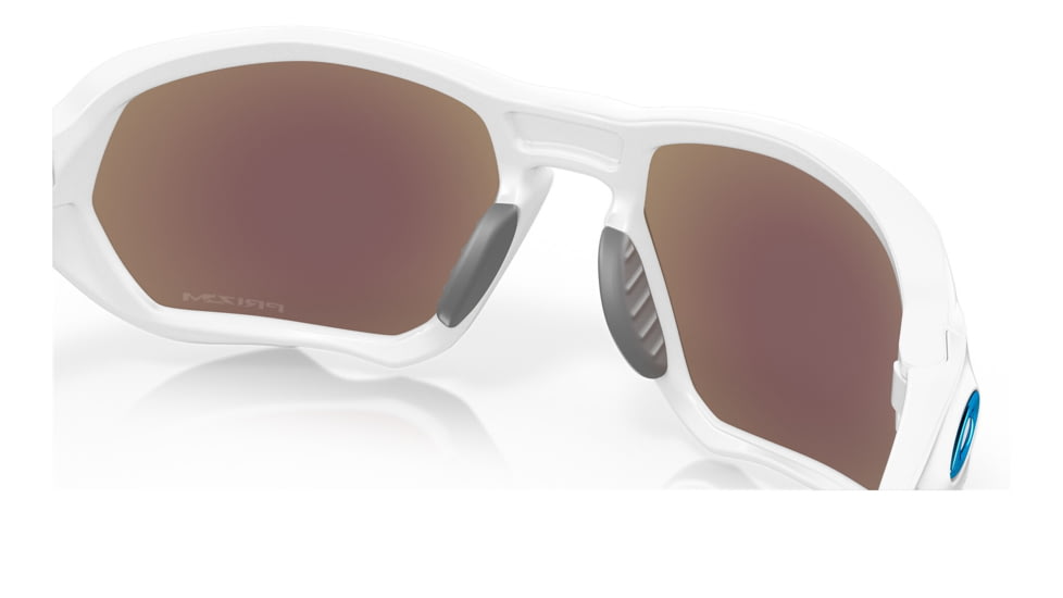 Oakley OO9019A Plazma A Sunglasses - Men's, Matte White Frame, Prizm Sapphire Lens, Asian Fit, 59, OO9019A-901916-59