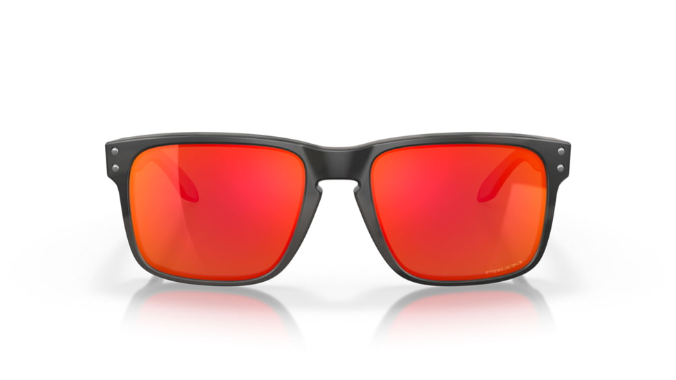Oakley OO9102 Holbrook Sunglasses, Black/Camo Frame, Prizm Ruby Lenses, OO9102-9102E9-55
