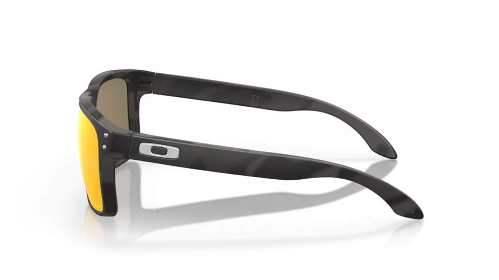 Oakley OO9102 Holbrook Sunglasses, Black/Camo Frame, Prizm Ruby Lenses, OO9102-9102E9-55