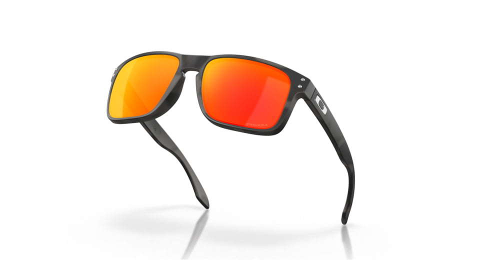 Oakley OO9102 Holbrook Sunglasses, Black/Camo Frame, Prizm Ruby Lenses, OO9102-9102E9-55