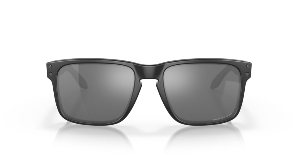 Oakley OO9102 Holbrook Sunglasses, Matte Black Frame, Prizm Black Polarized Lenses, OO9102-9102D6-55