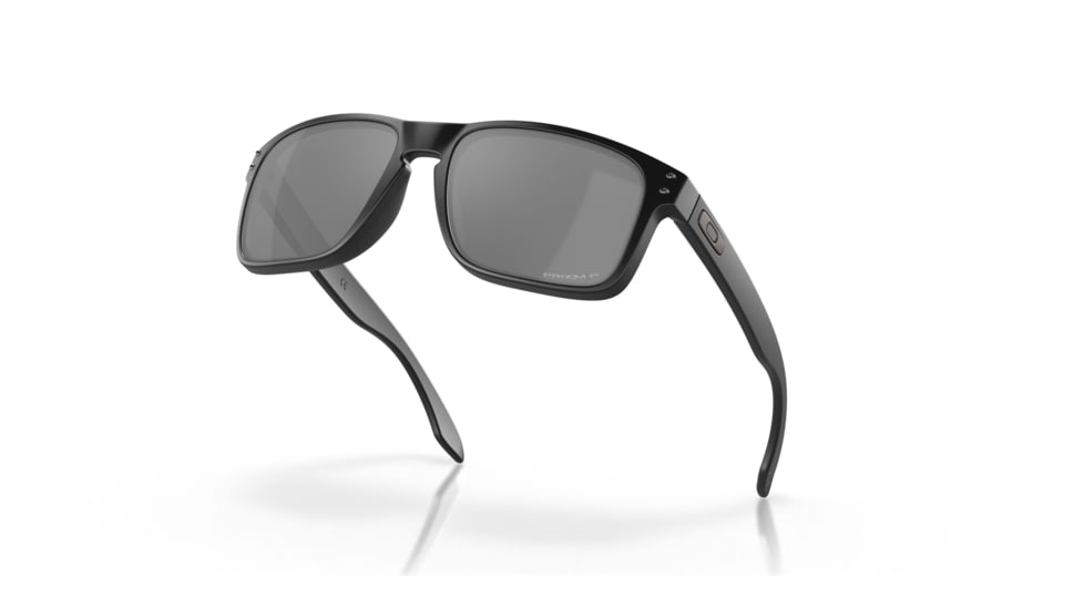 Oakley OO9102 Holbrook Sunglasses, Matte Black Frame, Prizm Black Polarized Lenses, OO9102-9102D6-55