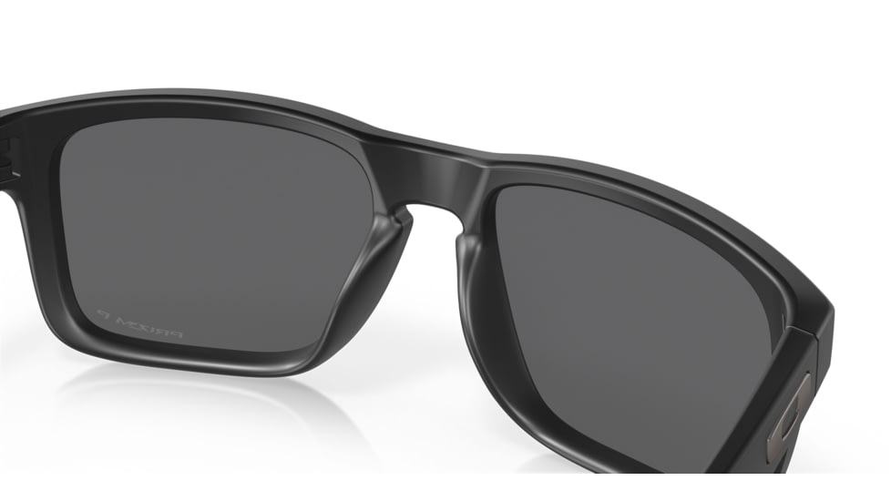Oakley OO9102 Holbrook Sunglasses, Matte Black Frame, Prizm Black Polarized Lenses, OO9102-9102D6-55