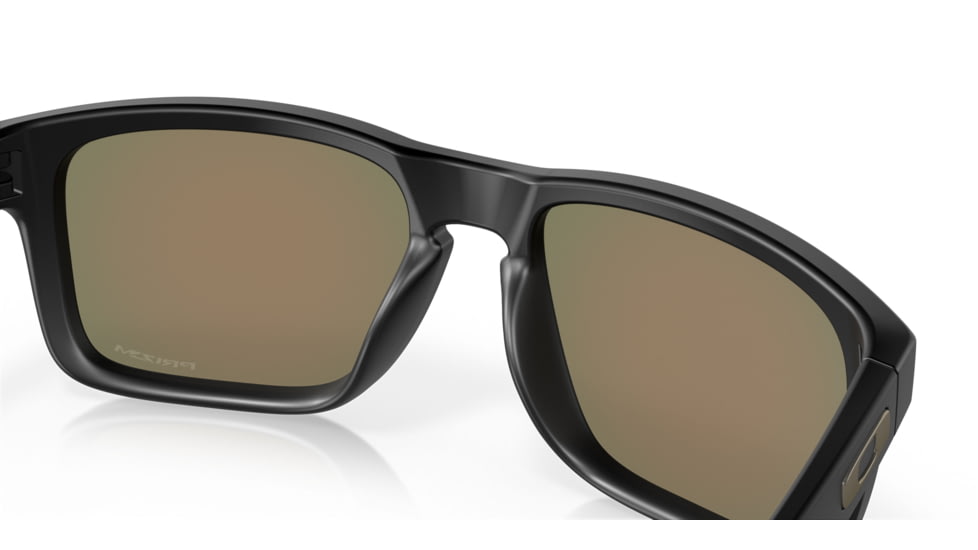 Oakley OO9102 Holbrook Sunglasses, Matte Black Frame, Prizm Ruby Lenses, OO9102-9102E2-55