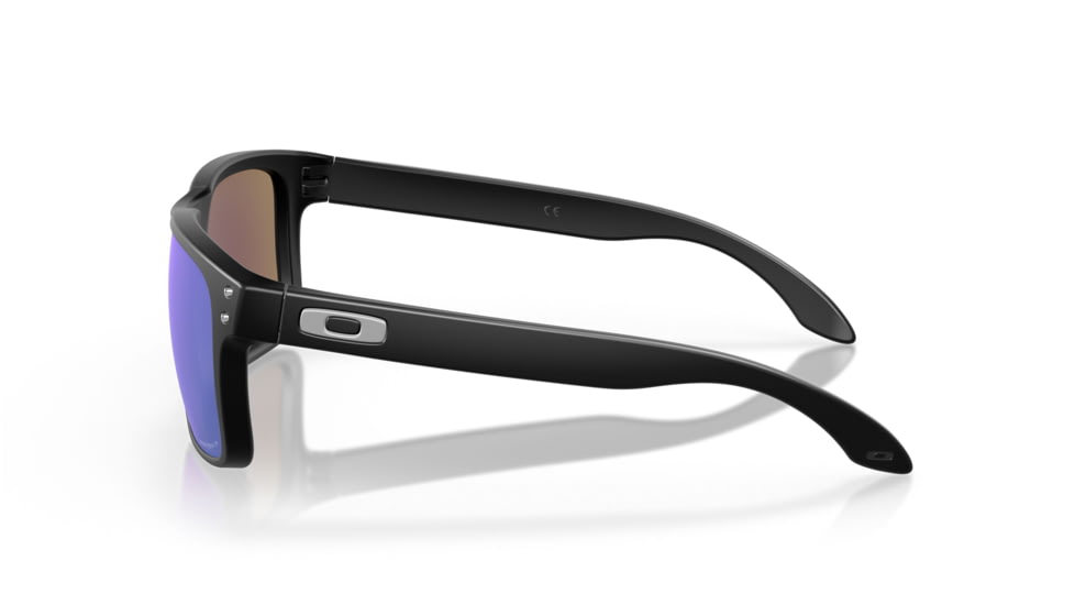 Oakley OO9102 Holbrook Sunglasses, Matte Black Frame, Prizm Sapphire Polarized Lenses, OO9102-9102F0-55