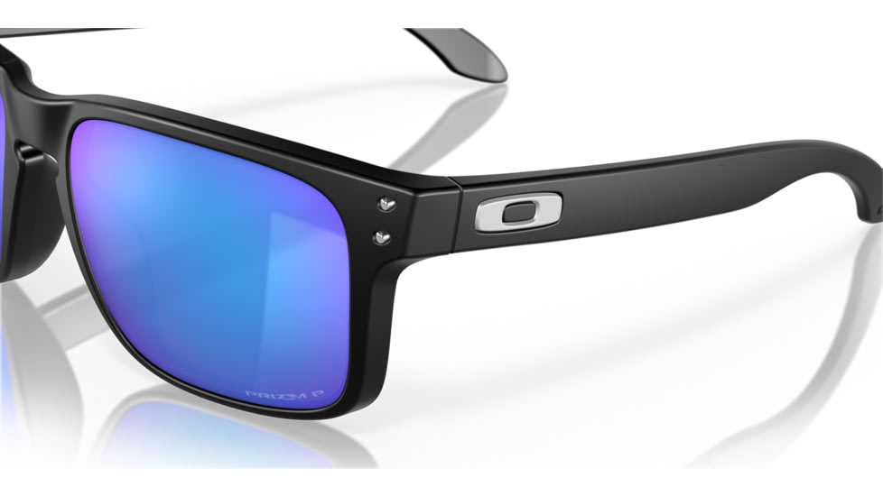 Oakley OO9102 Holbrook Sunglasses, Matte Black Frame, Prizm Sapphire Polarized Lenses, OO9102-9102F0-55