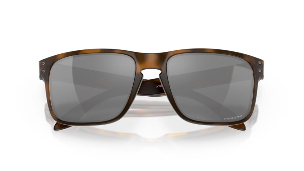 Oakley OO9102 Holbrook Sunglasses, Matte Brown Tortoise Frame, Prizm Black Lenses, OO9102-9102F4-55