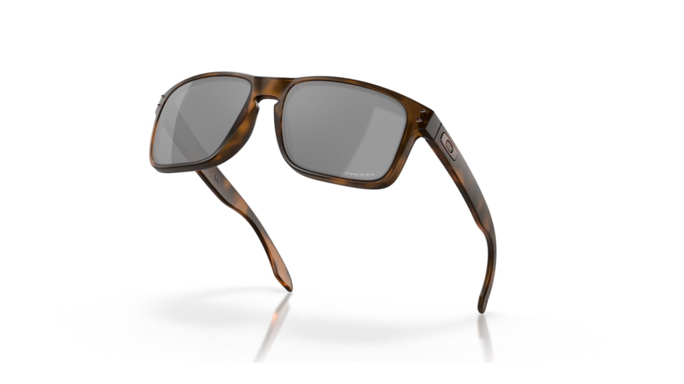 Oakley OO9102 Holbrook Sunglasses, Matte Brown Tortoise Frame, Prizm Black Lenses, OO9102-9102F4-55