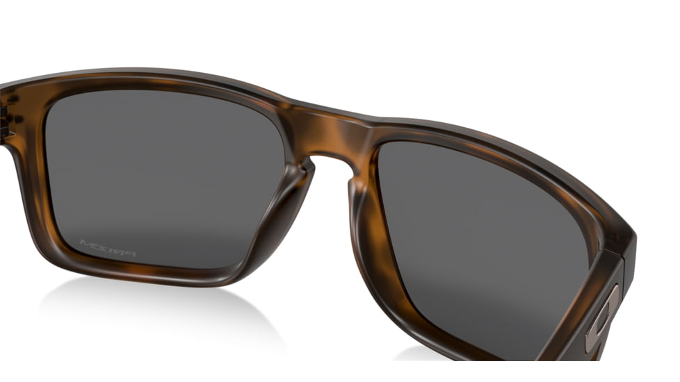 Oakley OO9102 Holbrook Sunglasses, Matte Brown Tortoise Frame, Prizm Black Lenses, OO9102-9102F4-55