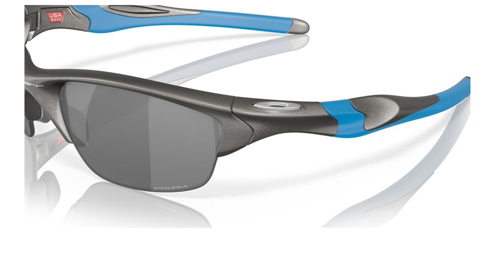 Oakley OO9153 Half Jacket 2.0 A Sunglasses - Mens, Lead Frame, Prizm Black Lens, Asian Fit, 62, OO9153-915329-62