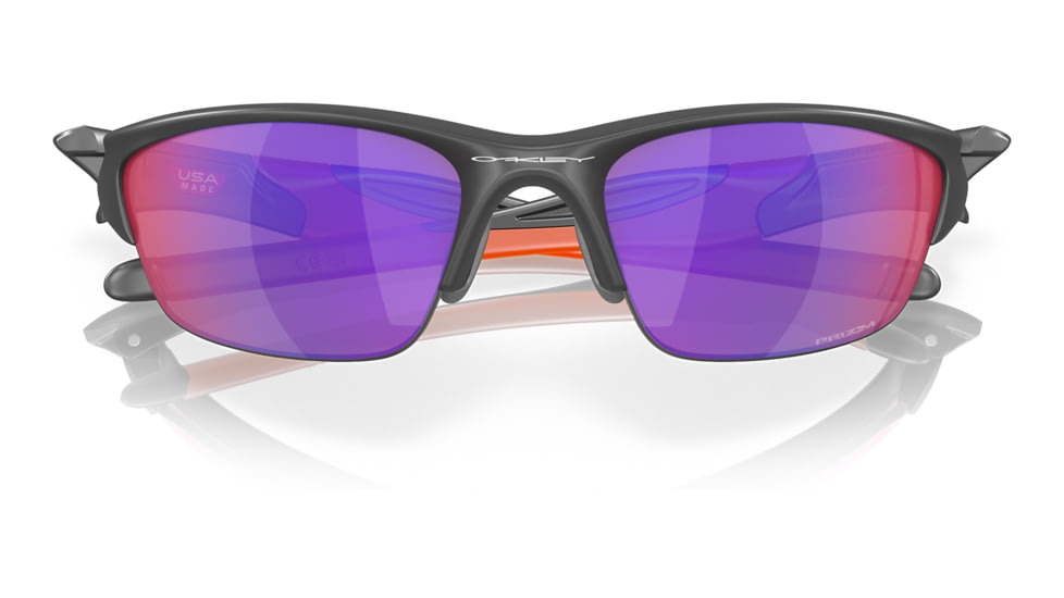 Oakley OO9153 Half Jacket 2.0 A Sunglasses - Mens, Matte Dark Grey Frame, Prizm Road Lens, Asian Fit, 62, OO9153-915328-62