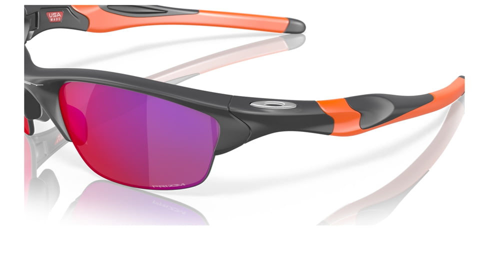 Oakley OO9153 Half Jacket 2.0 A Sunglasses - Mens, Matte Dark Grey Frame, Prizm Road Lens, Asian Fit, 62, OO9153-915328-62