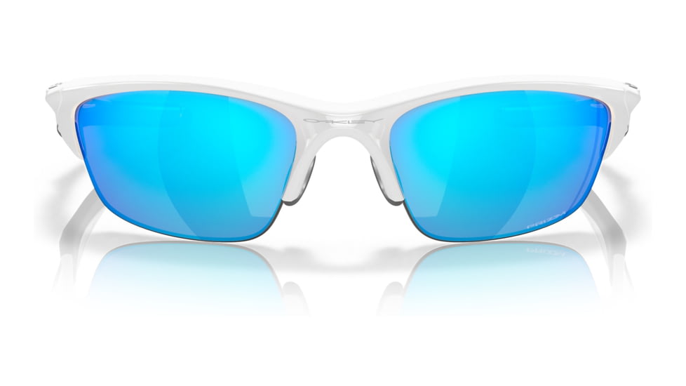 Oakley OO9153 Half Jacket 2.0 A Sunglasses - Men's, White Frame, Prizm Sapphire Lens, Asian Fit, 62, OO9153-915330-62