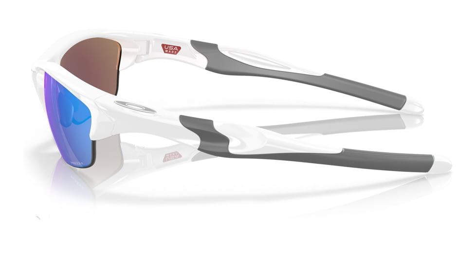 Oakley OO9153 Half Jacket 2.0 A Sunglasses - Mens, White Frame, Prizm Sapphire Lens, Asian Fit, 62, OO9153-915330-62
