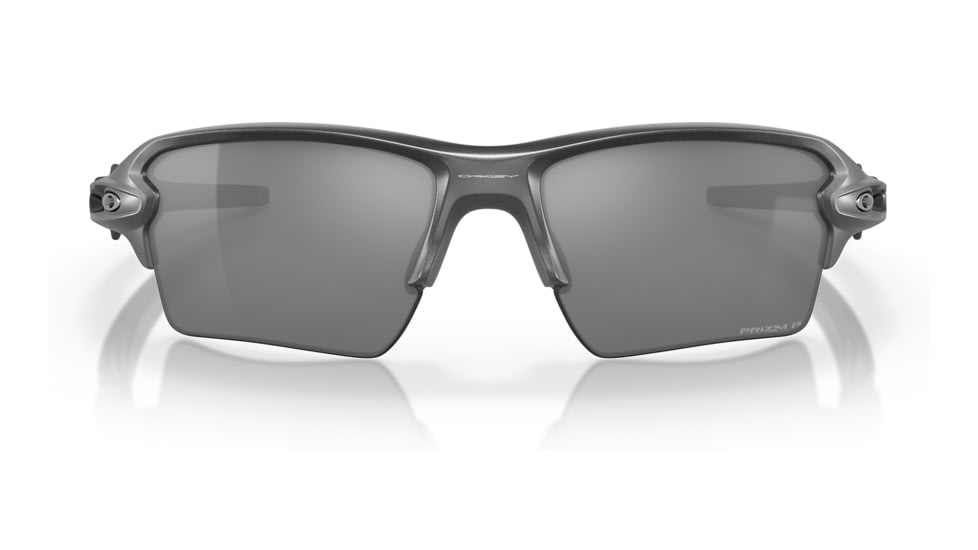 Oakley OO9188 Flak 2.0 XL Sunglasses - Mens, Steel Frame, Prizm Black Polarized Lens, 59, OO9188-9188F8-59