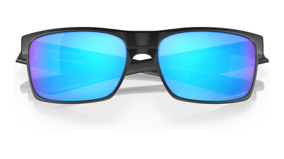 Oakley OO9189 Twoface Sunglasses - Mens, Matte Black Frame, Prizm Sapphire Polarized Lens, 60, OO9189-918946-60