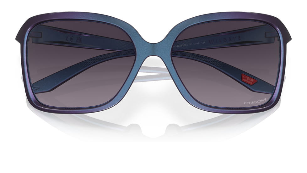 Oakley OO9230 Wildrye Sunglasses - Women's, Matte Cyan/Purple Colorshift Frame, Prizm Grey Gradient Lens, 61, OO9230-923006-61