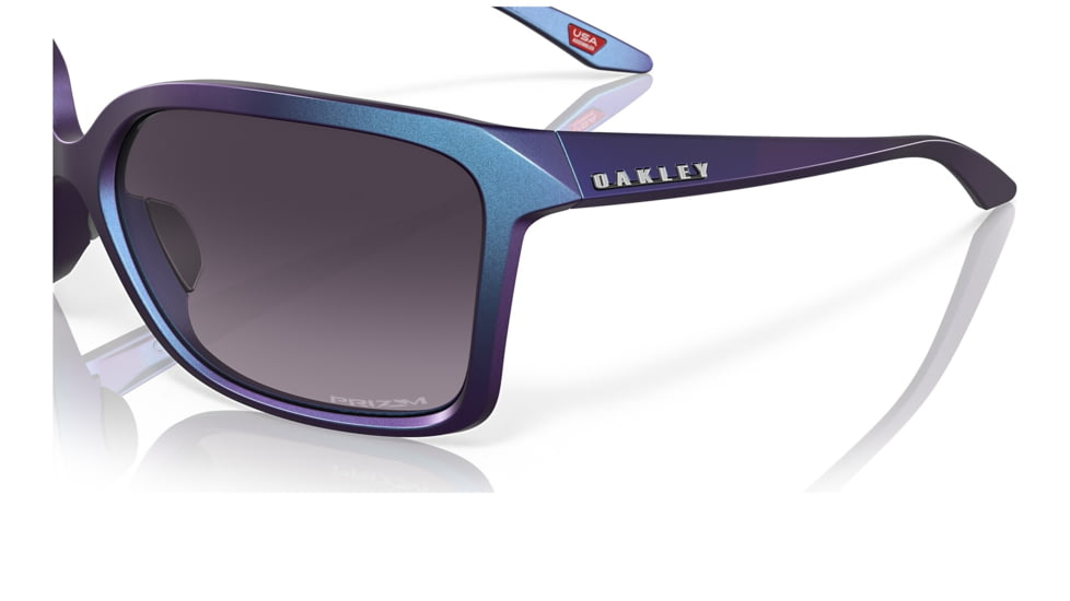 Oakley OO9230 Wildrye Sunglasses - Womens, Matte Cyan/Purple Colorshift Frame, Prizm Grey Gradient Lens, 61, OO9230-923006-61