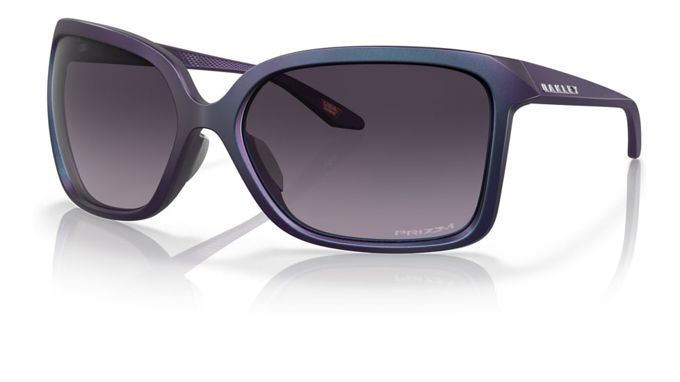Oakley OO9230 Wildrye Sunglasses - Womens, Matte Cyan/Purple Colorshift Frame, Prizm Grey Gradient Lens, 61, OO9230-923006-61
