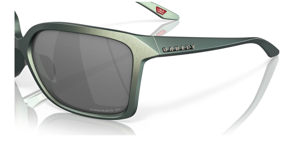 Oakley OO9230 Wildrye Sunglasses - Womens, Matte Silver/Blue Colorshift Frame, Prizm Black Polarized Lens, 61, OO9230-923005-61