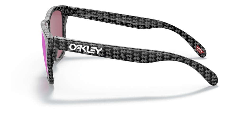 Oakley OO9245 Frogskins A Sunglasses - Mens, Carbon Fiber Frame, Prizm Road Lens, Asian Fit, 54, OO9245-9245B1-54