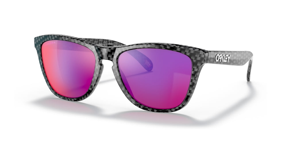 Oakley OO9245 Frogskins A Sunglasses - Mens, Carbon Fiber Frame, Prizm Road Lens, Asian Fit, 54, OO9245-9245B1-54