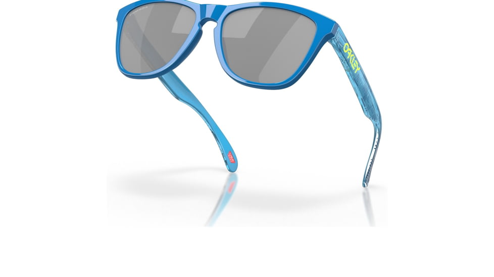 Oakley OO9245 Frogskins A Sunglasses - Mens, Hi Res Polished Sapphire Frame, Prizm Black Lens, Asian Fit, 54, OO9245-9245C9-54