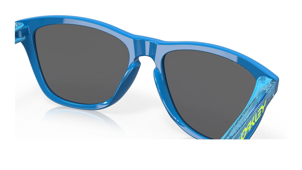 Oakley OO9245 Frogskins A Sunglasses - Mens, Hi Res Polished Sapphire Frame, Prizm Black Lens, Asian Fit, 54, OO9245-9245C9-54