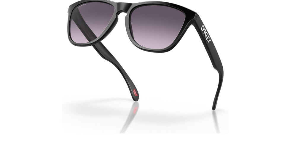 Oakley OO9245 Frogskins A Sunglasses - Mens, Matte Black Frame, Prizm Grey Gradient Lens, Asian Fit, 54, OO9245-9245D0-54