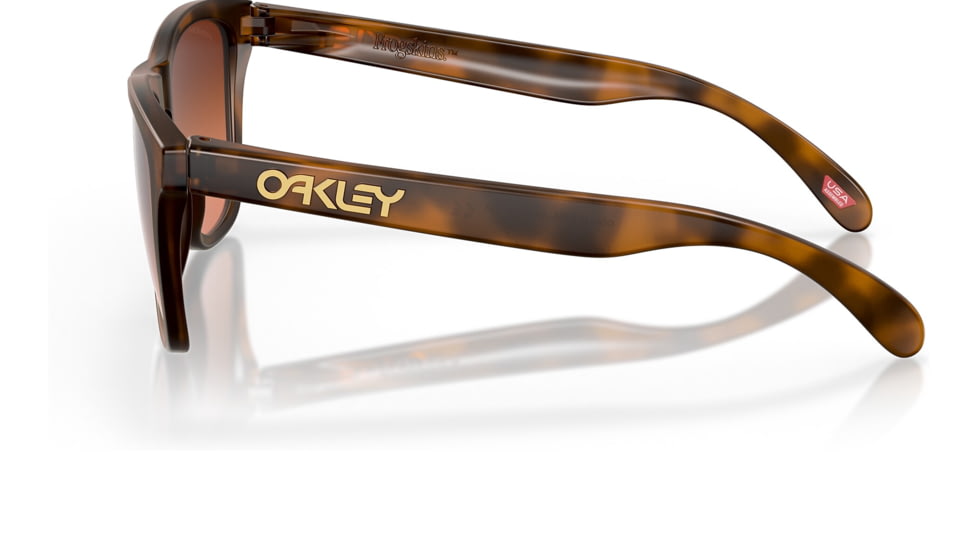 Oakley OO9245 Frogskins A Sunglasses - Mens, Matte Brown Tortoise Frame, Prizm Brown Gradient Lens, Asian Fit, 54, OO9245-9245D1-54