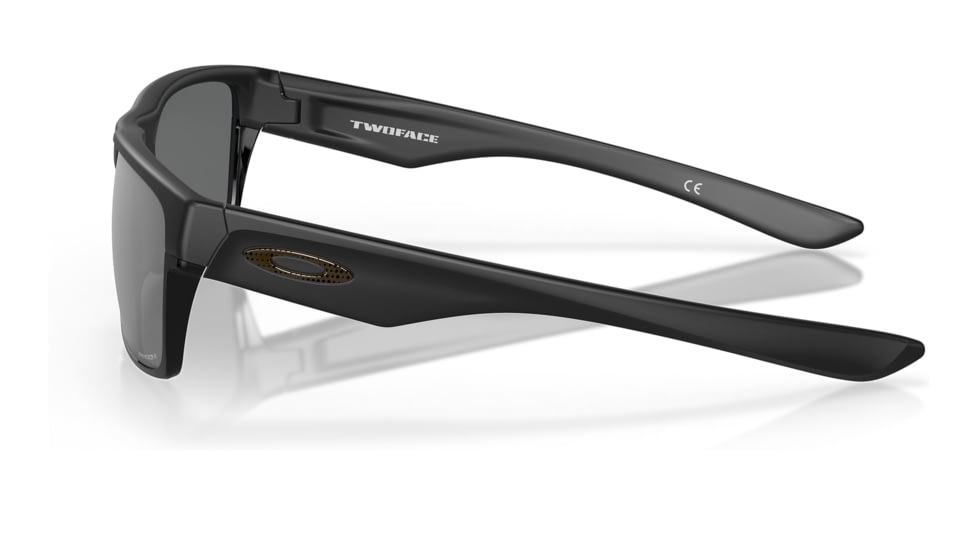 Oakley OO9256 Twoface A Sunglasses - Mens, Matte Black Frame, Prizm Black Lens, Asian Fit, 60, OO9256-925618-60