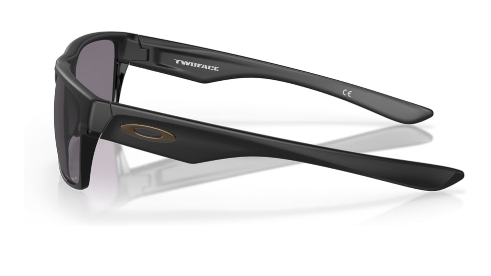 Oakley OO9256 Twoface A Sunglasses - Mens, Matte Black Frame, Prizm Grey Polarized Lens, Asian Fit, 60, OO9256-925619-60
