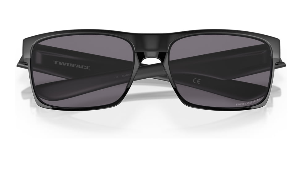 Oakley OO9256 Twoface A Sunglasses - Mens, Matte Black Frame, Prizm Grey Polarized Lens, Asian Fit, 60, OO9256-925619-60