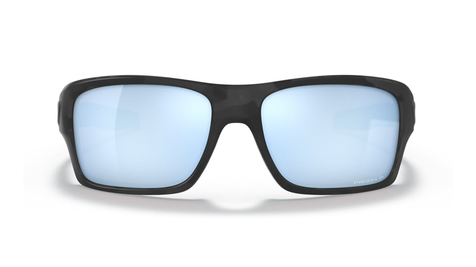 Oakley OO9263 Turbine Sunglasses - Mens, Matte Black Camo Frame, Prizm Deep Water Polarized Lens, 63, OO9263-926364-63