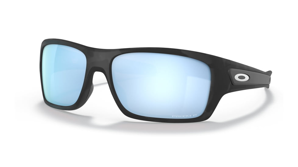 Oakley OO9263 Turbine Sunglasses - Mens, Matte Black Camo Frame, Prizm Deep Water Polarized Lens, 63, OO9263-926364-63