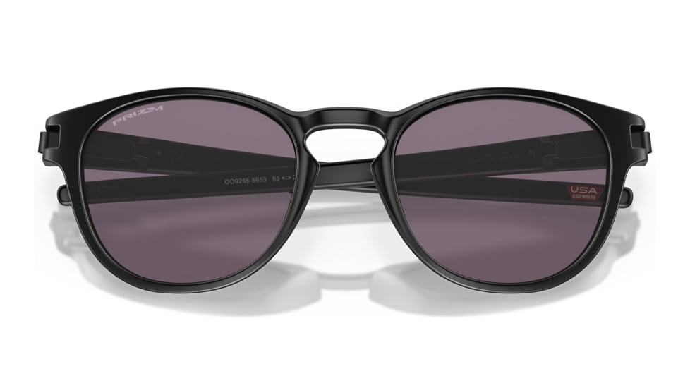 Oakley OO9265 Latch Sunglasses - Mens, Matte Black Frame, Prizm Grey Lens, 53, OO9265-926556-53