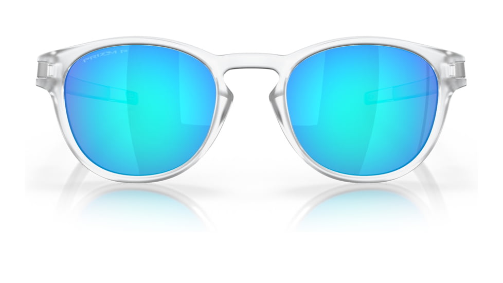 Oakley OO9265 Latch Sunglasses - Mens, Matte Clear Frame, Prizm Sapphire Polarized Lens, 53, OO9265-926565-53