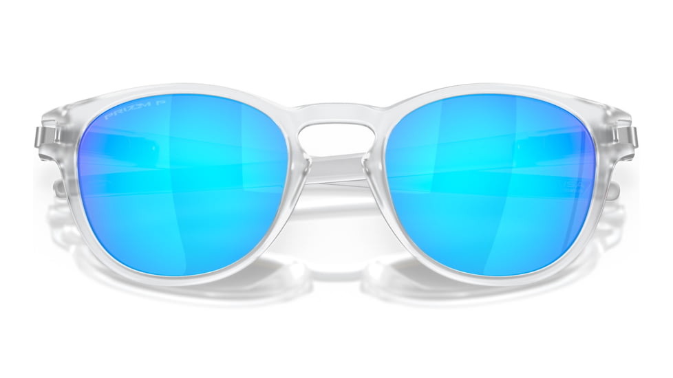 Oakley OO9265 Latch Sunglasses - Men's, Matte Clear Frame, Prizm Sapphire Polarized Lens, 53, OO9265-926565-53