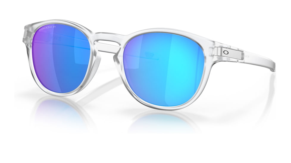 Oakley OO9265 Latch Sunglasses - Mens, Matte Clear Frame, Prizm Sapphire Polarized Lens, 53, OO9265-926565-53