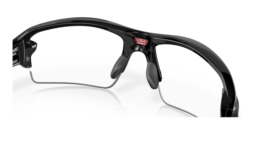 Oakley OO9271 Flak 2.0 A Sunglasses - Mens, Polished Black Frame, Clear Lens, Asian Fit, 61, OO9271-927144-61