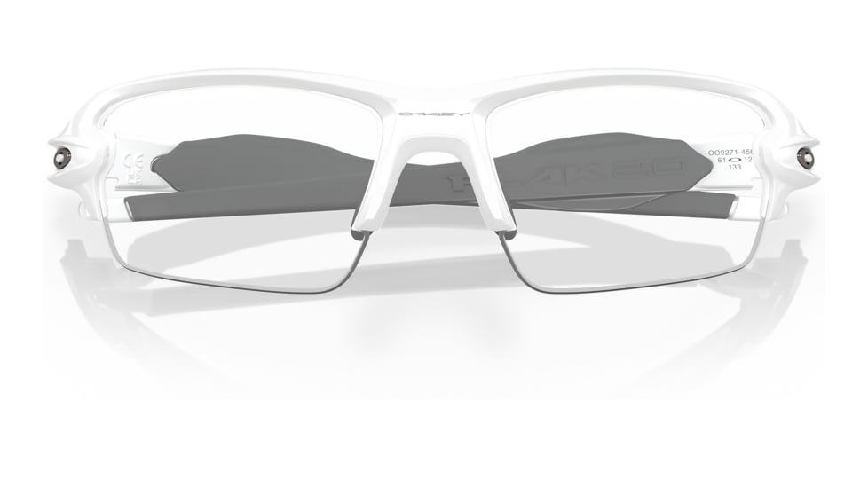 Oakley OO9271 Flak 2.0 A Sunglasses - Men's, Polished White Frame, Clear Lens, Asian Fit, 61, OO9271-927145-61