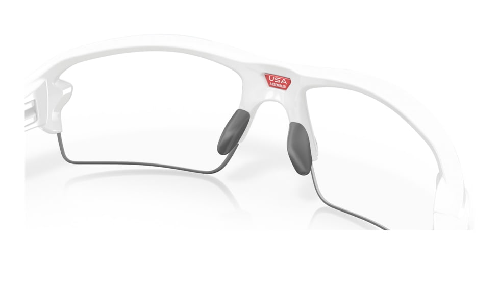 Oakley OO9271 Flak 2.0 A Sunglasses - Mens, Polished White Frame, Clear Lens, Asian Fit, 61, OO9271-927145-61