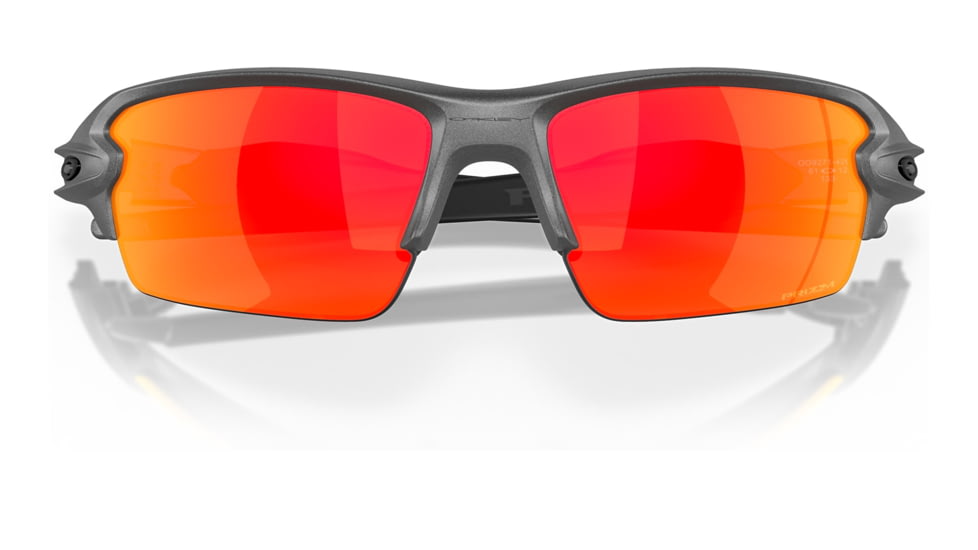 Oakley OO9271 Flak 2.0 A Sunglasses - Mens, Steel Frame, Prizm Ruby Lens, Asian Fit, 61, OO9271-927143-61