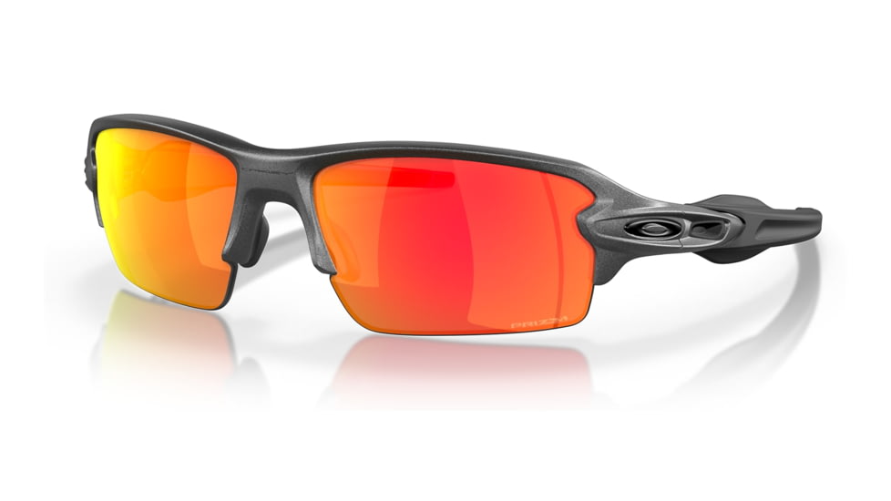 Oakley OO9271 Flak 2.0 A Sunglasses - Mens, Steel Frame, Prizm Ruby Lens, Asian Fit, 61, OO9271-927143-61
