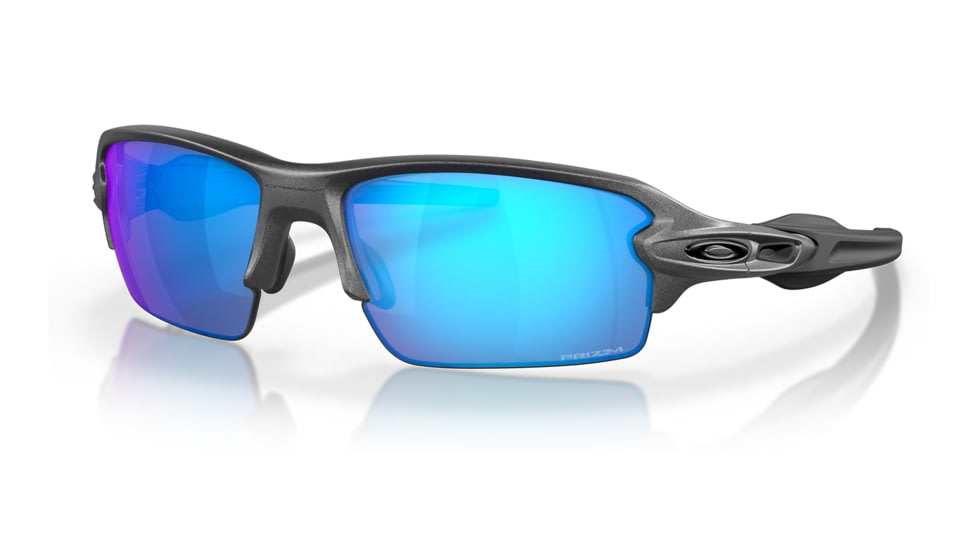 Oakley OO9271 Flak 2.0 A Sunglasses - Men's, Steel Frame, Prizm Sapphire Lens, Asian Fit, 61, OO9271-927141-61