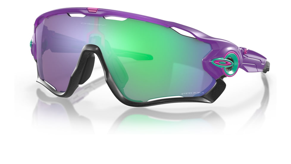 Oakley OO9290 Jawbreaker Sunglasses - Mens, Matte Electric Purple Frame, Prizm Jade Lens, 31, OO9290-929066-31