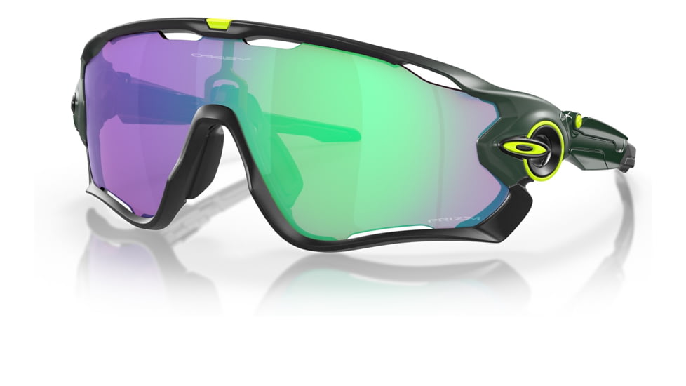 Oakley OO9290 Jawbreaker Sunglasses - Mens, Matte Hunter Green Frame, Prizm Road Jade Lens, 31, OO9290-929068-31