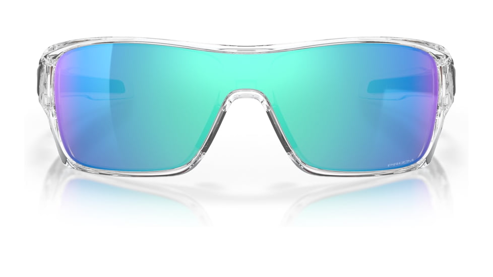 Oakley OO9307 Turbine Rotor Sunglasses - Men's, Polished Clear Frame, Prizm Sapphire Lens, 32, OO9307-930729-32