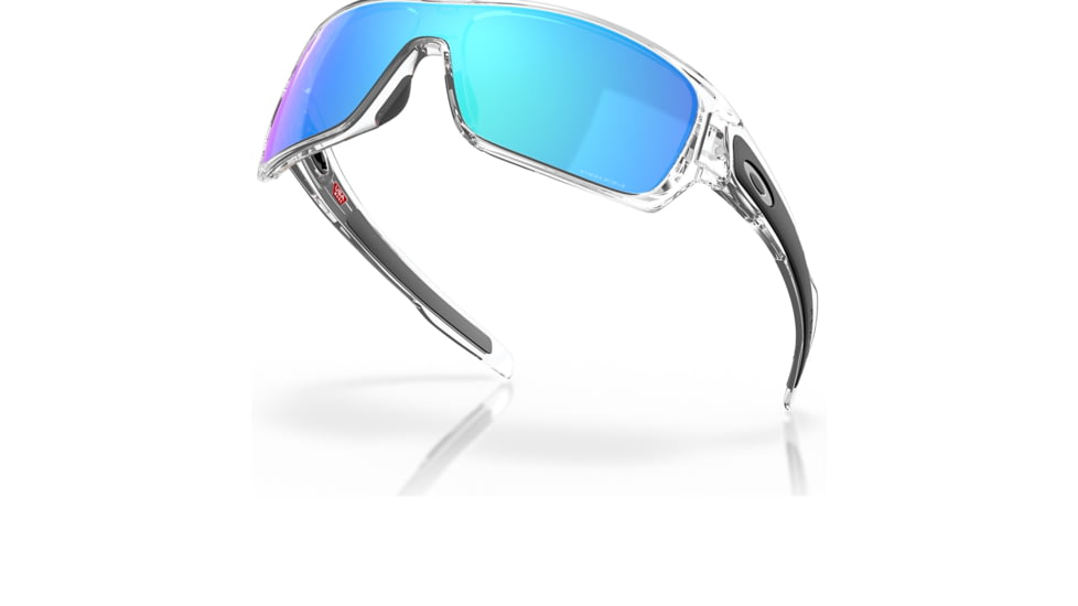 Oakley OO9307 Turbine Rotor Sunglasses - Mens, Polished Clear Frame, Prizm Sapphire Lens, 32, OO9307-930729-32
