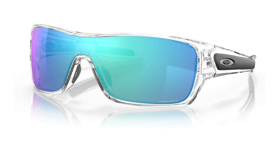 Oakley OO9307 Turbine Rotor Sunglasses - Mens, Polished Clear Frame, Prizm Sapphire Lens, 32, OO9307-930729-32